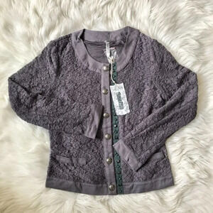 Monoreno NWT Gray Lace Jacket Cardigan S